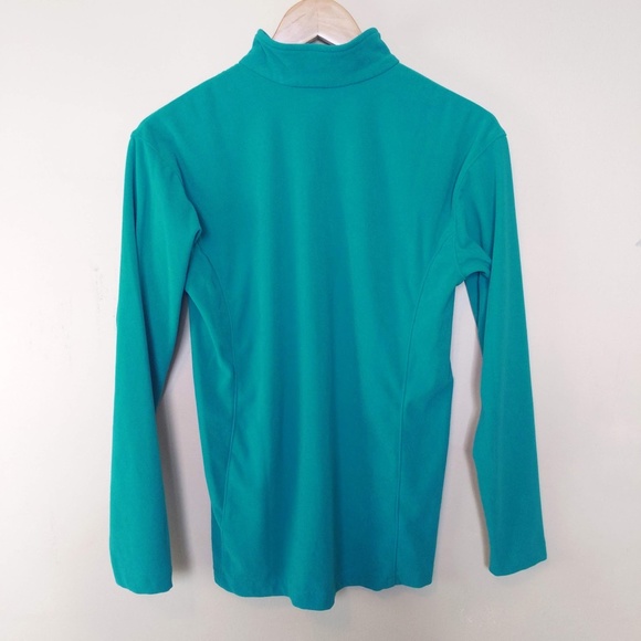 Spyder Kyds Girls Teal Shimmer Bug Fleece Half Zip Sweatshirt SZ XL - Picture 6 of 10